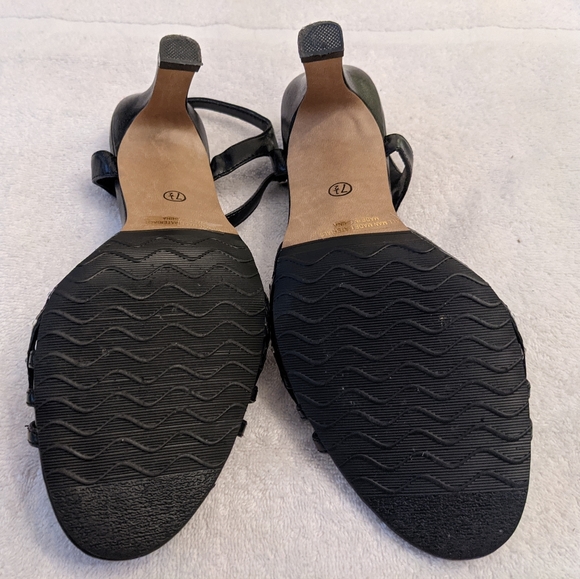 Vintage Fashion 3" Heel Sandals, Sparkle Embellished, Belt Tie, Women 7.5 - Picture 7 of 12